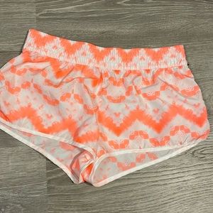 Women’s vintage 90s ocean Pacific geometric, splatter, athletic shorts, medium